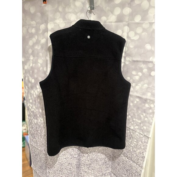 NWT G Fore Black Fleece Zip Up Vest G4MS22O16 - XL - Picture 3 of 5